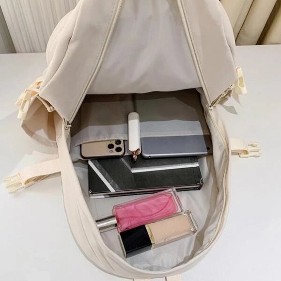 Letter Patch & Release Buckle Decor Functional Backpack main image 5